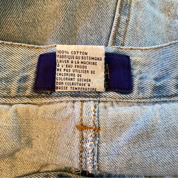 Vintage Jean Shorts Button Fly no back pockets - Picture 3 of 13